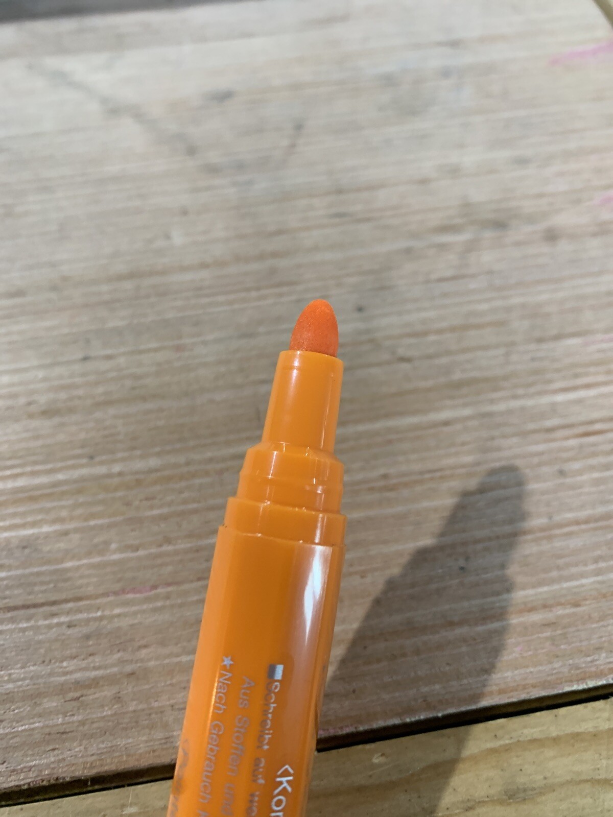 Pentel Dry Erase Marker Bullet Point Orange MW5W Made in Japan NOS 1 Marker
