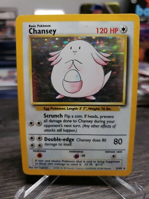 Wizards of the Coast Basic Set Chansey 3/102 Pokemon Card