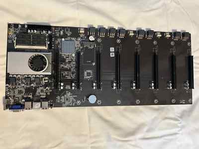 BTC-T37 Mining Motherboard w/CPU + 8GB DDR3 RAM TESTED
