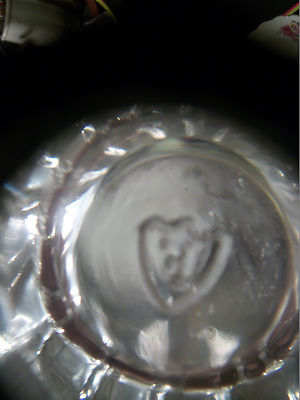 CLEAR GLASS TOOTHPICK HOLDER or WHISKEY / ALCOHOL SHOT GLASS