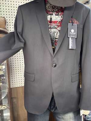 Men's Gray Button  Blazer Elegant Formal Party Wear Jacket