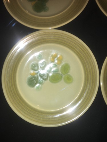 FRANCISCAN EARTHENWARE PEBBLE BEACH SET OF 4 BREAD & BUTTER PLATES
