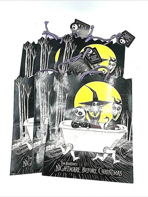 Nightmare Before Christmas Gift Bag Unused Collector Lock Shock Barrel Vintage