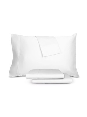 AQ TEXTILES White Solid 1000 Thread Count Комплект простыней Queen