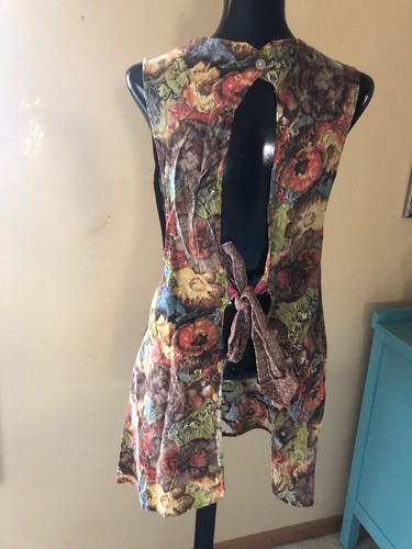 Vintage Lot of 3 Bib Smock Aprons Handmade 1950s - 60s Rick Rack Pockets