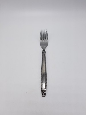 Nasco 'Rose Border'' 7 Inch Stainless Fork (National Stainless)