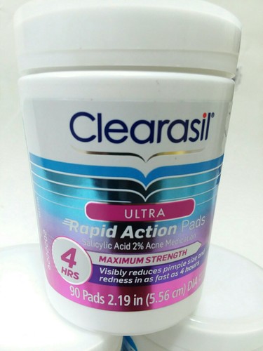 Clearasil Ultra Rapid Action Pads 90 pads x 3  exp. 5/2019