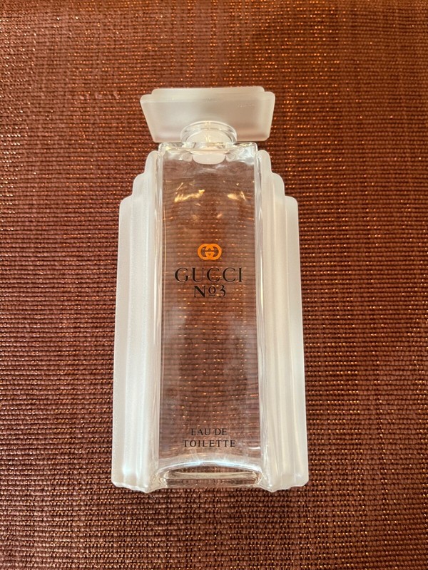 Ancien Flacon Vide Gucci En Verre De Forme Art DÃ©Co