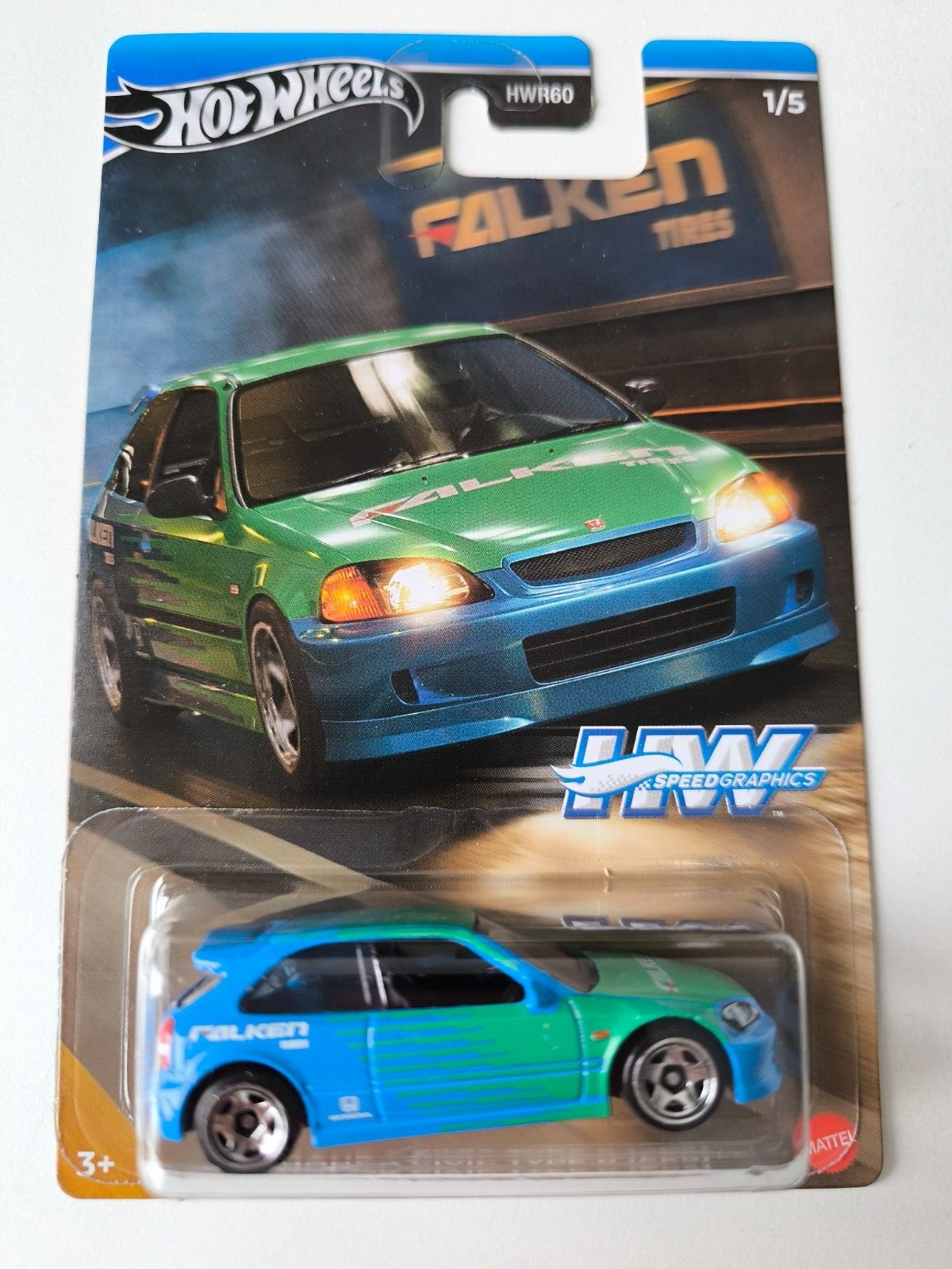 Hot Wheel HW SPEED GRAPHICS HWR60 99 HONDA CIVIC TYPE R (EK9