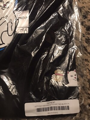 RIPNDIP Lets Get This Bread Pocket Tee XL