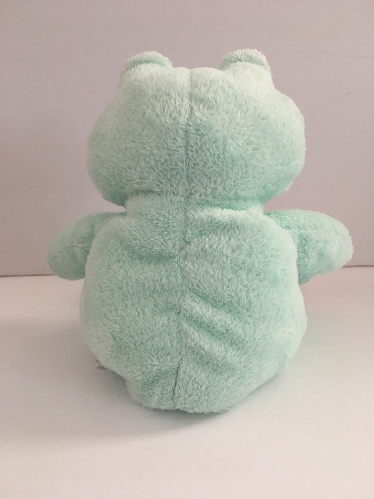 Ty Pluffies Plush GRINS FROG Mint Green Pink Bean Baby Stuffed Animal Toy Soft