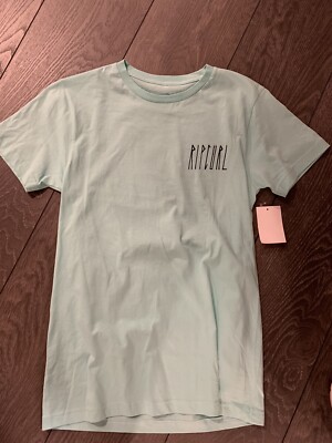 NWT RIP CURL Shred when Dead Mens Celedon green t-shirt size S