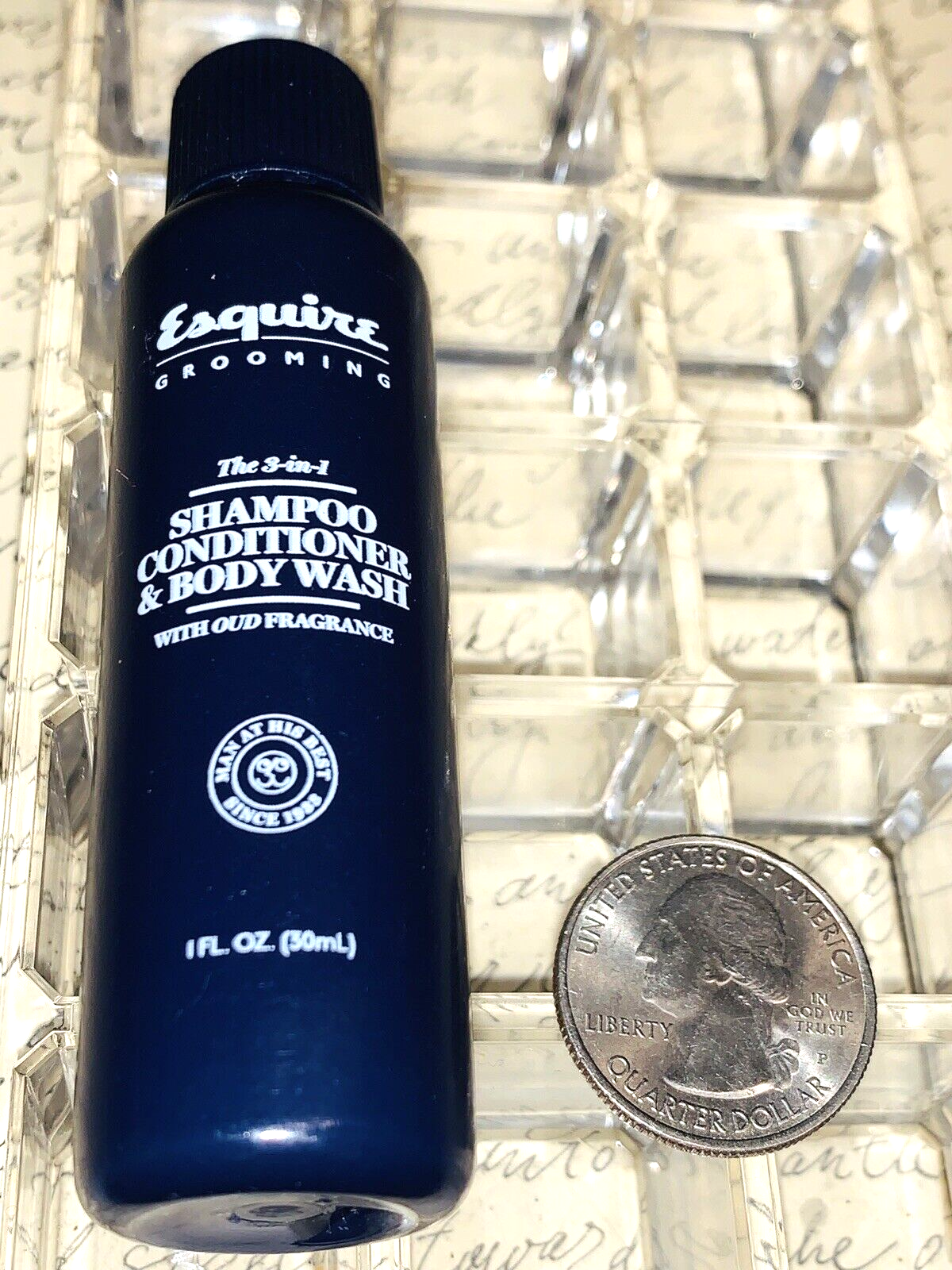 Esquire Grooming The 3-in-1 SHAMPOO, CONDITIONER & BODY WASH Sample Bottle *NEW*