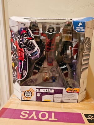 Transformers Cybertron Starscream Earth Planet Supreme Class 2005 Factory Sealed