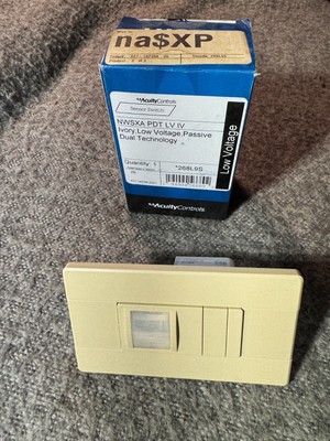 New Acuity nLight NWSXA PDT LV IV Ivory Wall Occupancy Sensor Swittch