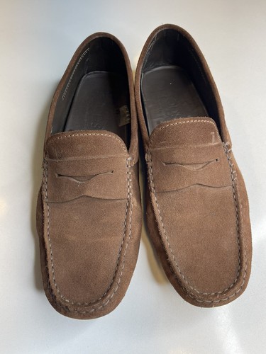 Tod\'s Men’s Brown Drivers Classic Grained Leather Penny Loafers | Size 8.5 Tod main image 4