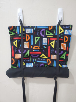 Classroom Door Security Curtain Math Geometry Theme  10 x 35 Intruder Alert