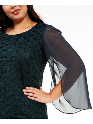 CONNECTED APPAREL Womens  Above The Knee Sheath Dress