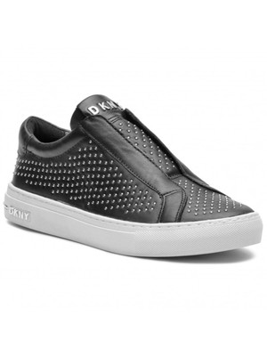 

Спортивные кроссовки без шнуровки DKNY Womens Black Logo Conner Platform 6,5 M, Черный, K3857775