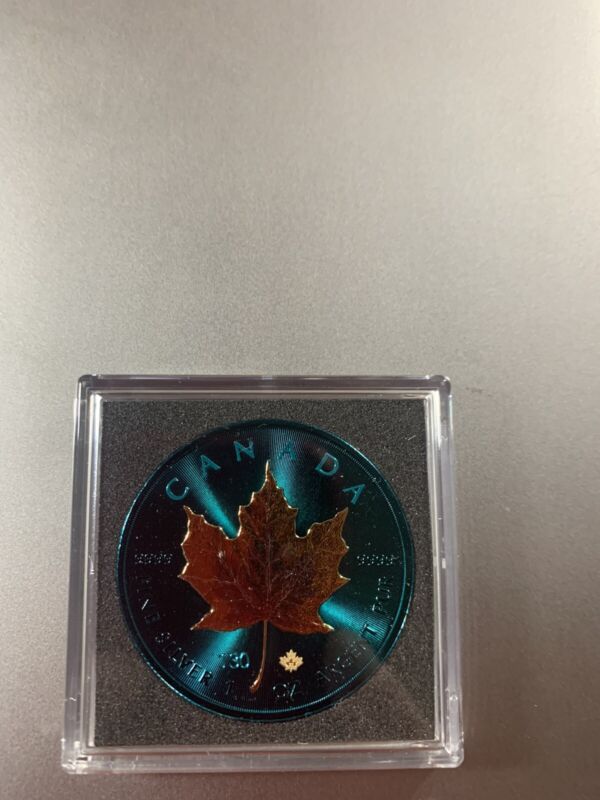 SPACE METALS III Maple Leaf 1 Oz Silver Coin 5$ Canada 2022 Mintage Of Only 500