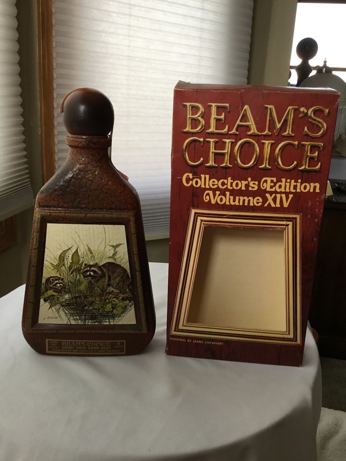 お香 Cupbearer Vtg Beam's Choice Collector's Edition Vol. XIV Racoon w/Box