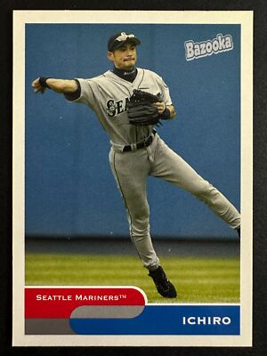 Ichiro Suzuki 2004 Topps Bazooka Throwing Baseball Card