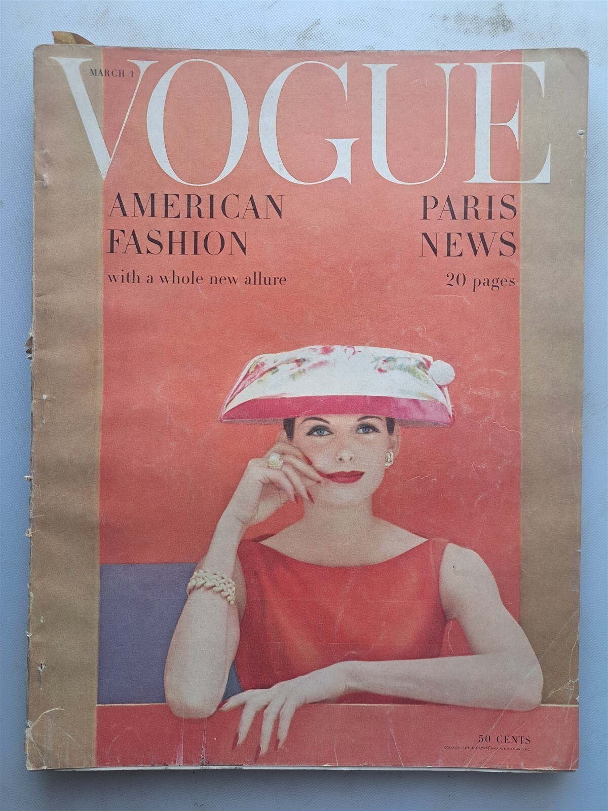 海外　VOGUE Vogue Magazine - March 1, 1956 Issue American & Paris