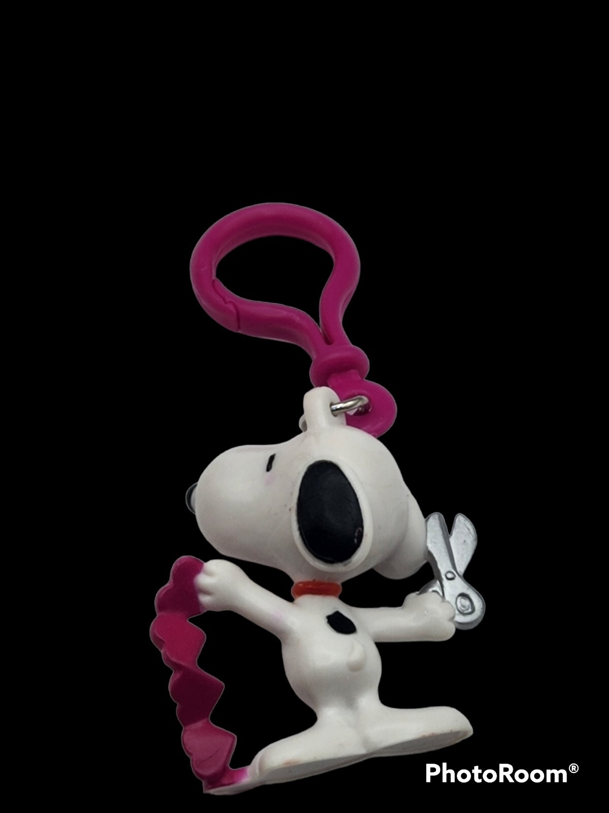 Vintage Peanuts Snoopy Valentines Keychain PVC Figure 3"