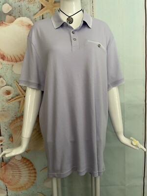APT 9 PREMIER FLEX MEN'S APPAREL SHORT SLEEVE POLO SZ L LAVENDER NWT