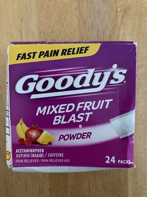 Goody's Extra Strength Headache Powder, Mixed Fruit Blast Flavor, 24 Count