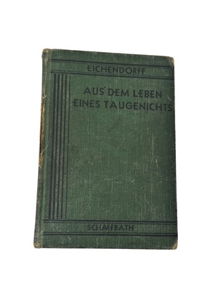 Aus Dem Leben Eines Taugenichts Joseph Von Eichendorff Vintage Book Hardcover