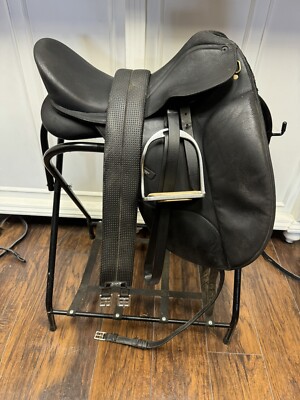 Wintec Isabel Werth Dressage Saddle, Girth, Leathers, Irons, bridle, Reins