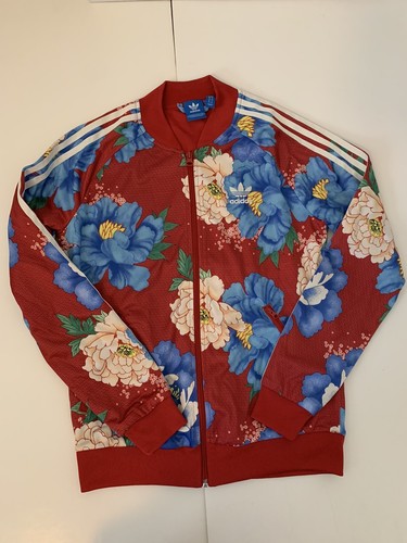 Adidas Original Chita Floral Womens Track SS Jacket BJ8417 S Adidas Original Chita Floral Womens Track SS Jacket BJ8417 S