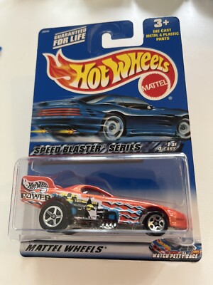 2000 Hot Wheels Speed Blaster Series Firebird Funny Car Orange w/Chrome 5 spokes