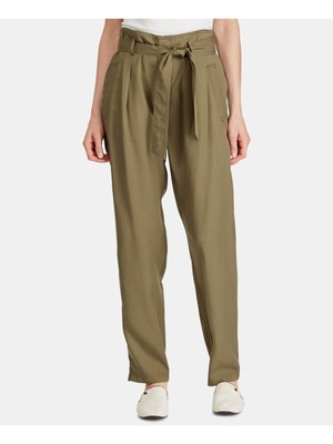 

RALPH LAUREN Женские зеленые брюки с высокой талией и поясом, Зеленый, 200736558002