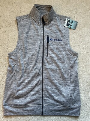 Men s Costa Del Mar Harbor Full Zip Vest Size Small NEW With Tags