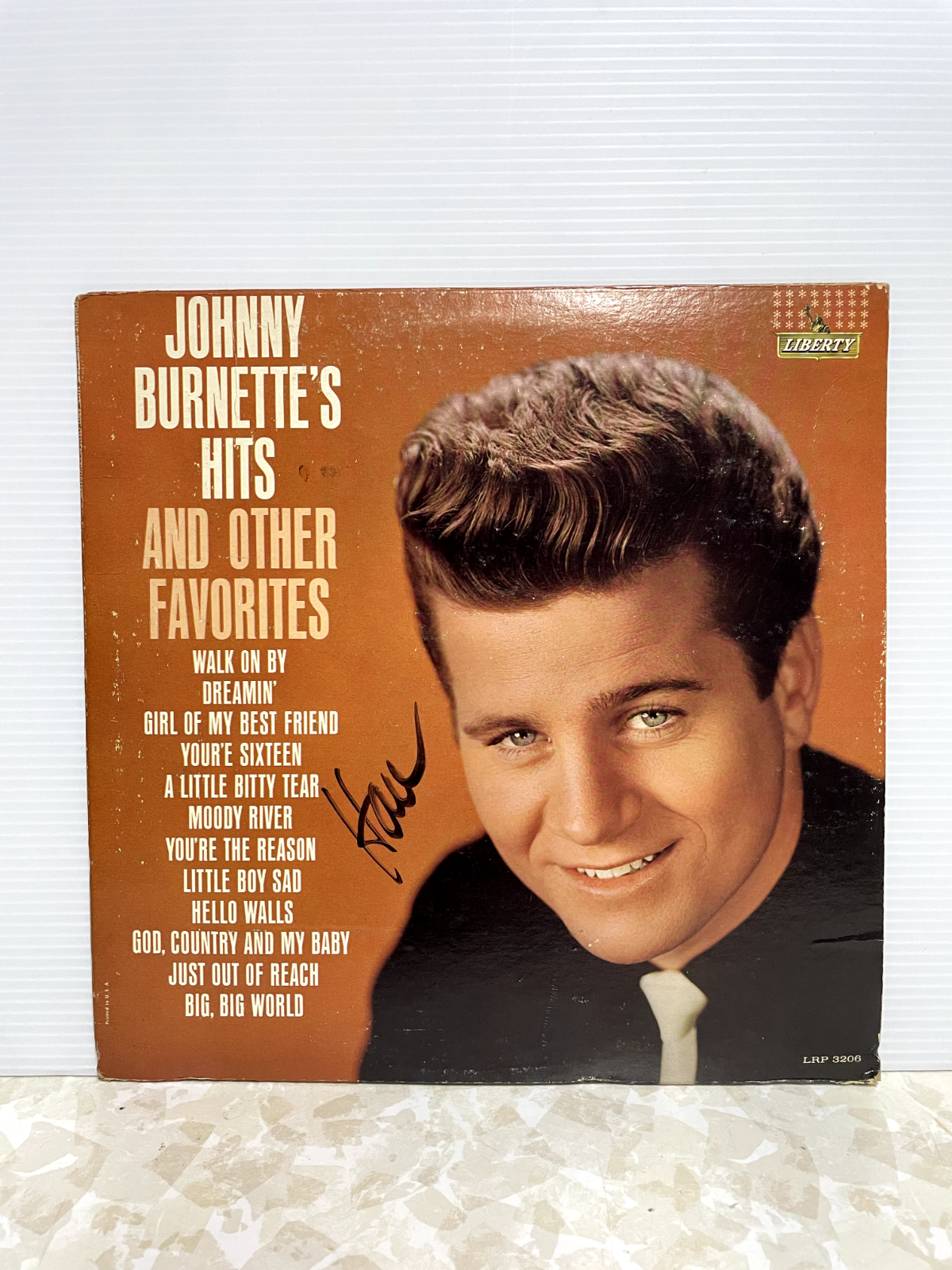 JOHNNY BURNETTE HITS AND OTHER FAVORITES 1962 WLP PROMO MONO
