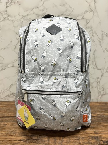 Miffy Backpack W28 x H40 x D18cm Gray Mother Diaper Bag