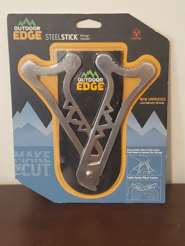 Outdoor Edge SteelStick Steel Stick Ribcage Spreader #SS-10 + Nylon Belt Sheath
