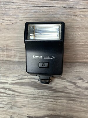 Canon Speedlite 188A Shoe Mount Camera Strobe Flash, Black for Canon - Pls Rd