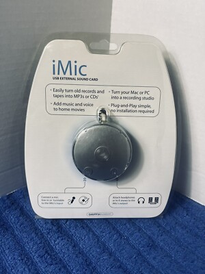 New Griffin iMic 2004 USB External Sound Card MAC /PC Griffini Mic T3041LL