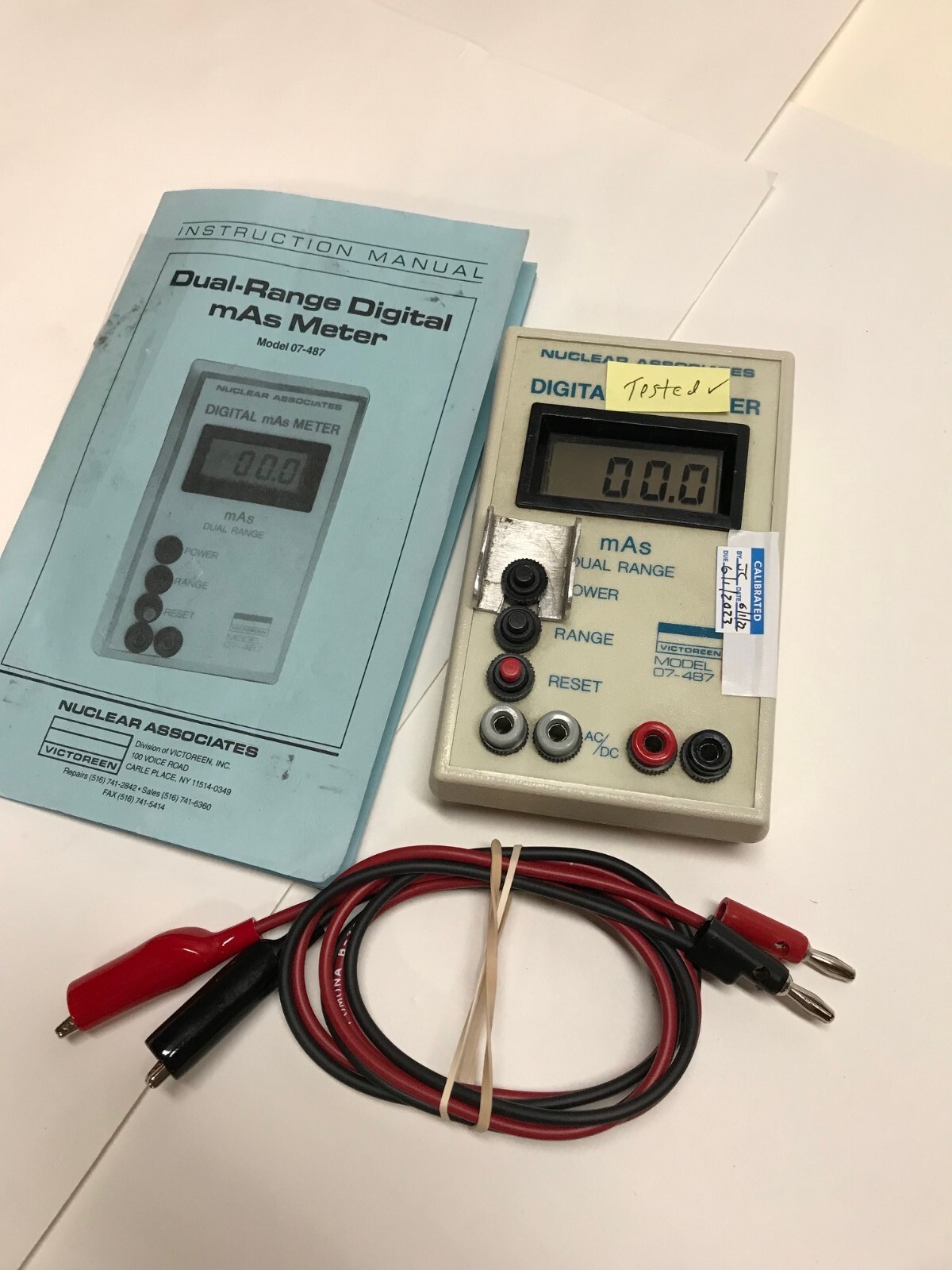 07-487 Fluke Victoreen Nuclear Associates mAs meter xray 07-487 Fluke Victoreen Nuclear Associates mAs meter xray