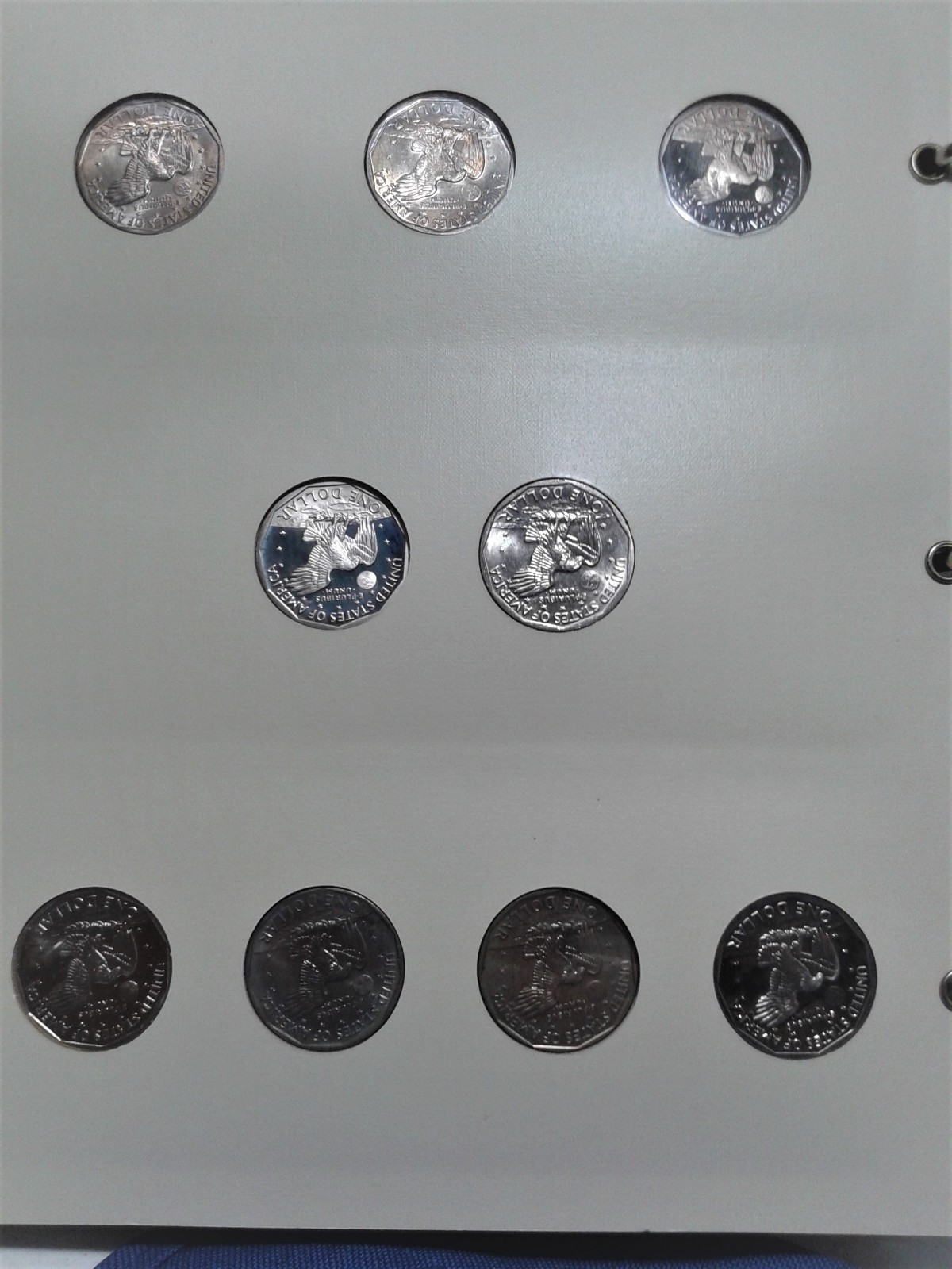 Susan B.Anthony Dollars Complete Set in a Littleton Album 18 coins 1979-1999 BU.