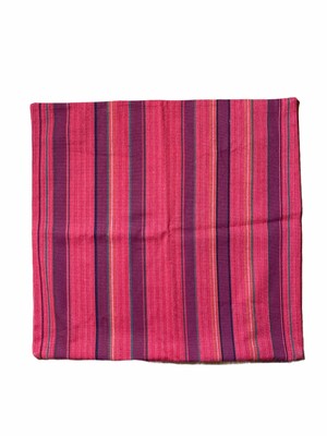 POTTERY BARN Red Striped Neva Stripe Pillow Cover Cotton 24'' Boho NWOT