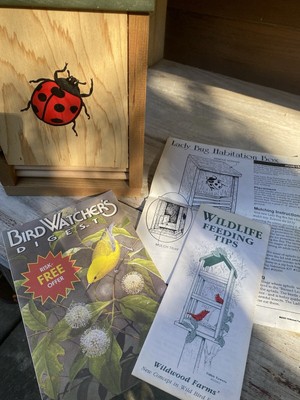 VTG Wildwood Farms Redwood Ladybug Habitation Box Outdoor Insect Hotel
