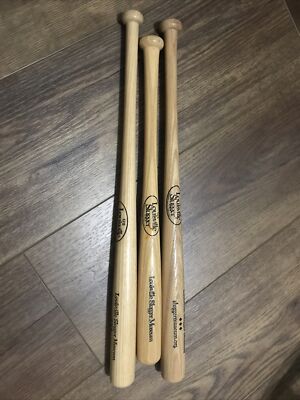 Lot Of 3 Louisville Slugger Museum Souvenir Mini Bat