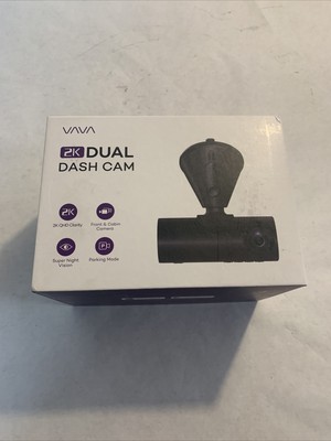 Dual Dash Cam, VAVA 2K Front and 1080P Cabin or 2.5K 30fps