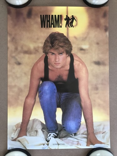 Wham!   ●     ワム!　　販促　非売品ポスター　1980年代 Wham! ○ ワム!販促非売品ポスター1980年代
