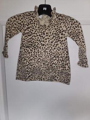 Macy's First Impressions Baby Girl's Animal Print Dress  Sz 0-3 Mo 