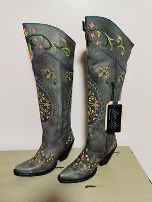 Dan Post Flower Child Knee High Boots NIB DP3271 8.5M